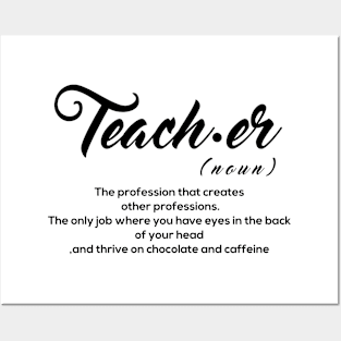 Teacher Definition Posters and Art